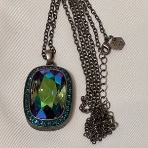 Touchstone Crystal by Swarovski Prism Pendant Necklace